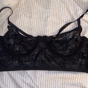 Black lace bralet